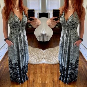 NWOT BEL KAZAN Halter Maxi Dress